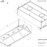 Heat and condensate hood with plates