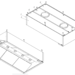 Heat and condensate hood with plates