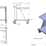 DISPENSER TROLLEY FOR TRAYS