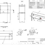 Upper shelf for table double
