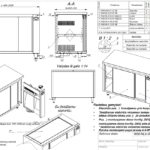 Heated cupboard with sliding doors
