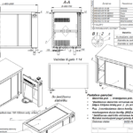Heated cupboard with sliding doors