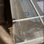 Heated cupboard with sliding doors