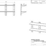 Wall shelf for equipment double
