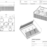 Wall Canopy Hood with Air Jet and Air Supply