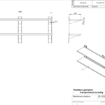 Wall shelf for equipment double