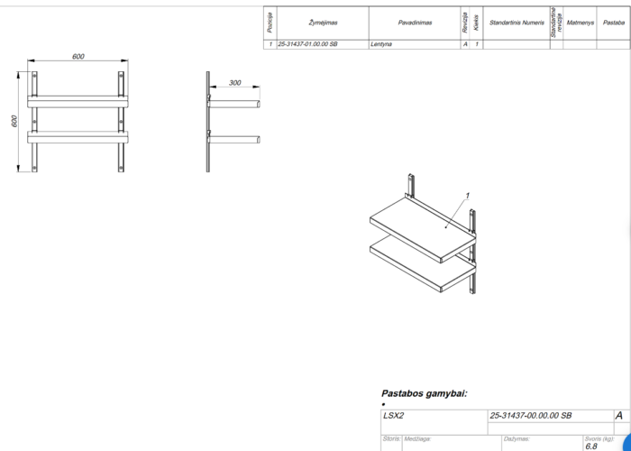 Stepless shelving system double