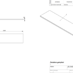 Tabletop without upstand